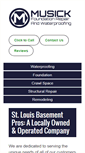 Mobile Screenshot of basementwaterproofingsaintlouis.com